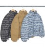 DiZNEW Designer Puff Padded Coat Oem Logo Oversized Jacquard Men's Down Bubble Winter Custom Puffer Jacket