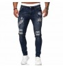 Factory Directly Wholesale Designers Pantalones Blue Jeans Mens Ripped Skinny Stretch Denim Pants Slim Men's Jeans