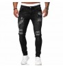 Factory Directly Wholesale Designers Pantalones Blue Jeans Mens Ripped Skinny Stretch Denim Pants Slim Men's Jeans