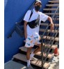 2022 Summer beach shorts fitness running breathable fashion casual men's mesh shorts