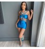 Dress C0787 New Wrap Chest Short Skirt Lace Up Fashion Sexy Casual Sleeveless Maxi Dress