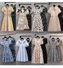 2022 Spring/Summer New Women's Fashion Casual Heavy Industry Sequins Embroidered Short Sleeve Dress