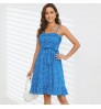 Women's Long Dress With Striped Shirt And Short Sleeves Fashionable Women's Casual Long Sleeve Casual Dresses