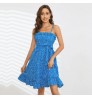 Women's Long Dress With Striped Shirt And Short Sleeves Fashionable Women's Casual Long Sleeve Casual Dresses
