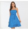 Women's Long Dress With Striped Shirt And Short Sleeves Fashionable Women's Casual Long Sleeve Casual Dresses