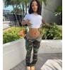 Women Pants C1279 2022 New Amazon Top Sells Fashion Spot Print Women Plus Size Camouflage Cargo Pants