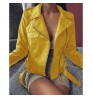new arrival 2022 fashion plus size short women biker faux leather jackets for ladies