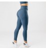 Elastic Waist Cotton Autumn Women Fitness clothing mult color Knitting high rise tights Female Yoga Pants