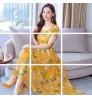 Custom Summer Dress Women's Short-sleeved Temperament Floral Round Neck Mid-length Floral Print Dress for Women Casual Dresses Loose