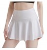 Factory Price Promotional Product Polyester Solid Color Pleated Womens Skirts