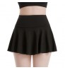 Factory Price Promotional Product Polyester Solid Color Pleated Womens Skirts