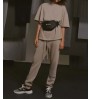 Qiuting custom ladies women's plus size trousers casual fitness jogging pants sweatpants and hoodie set for women