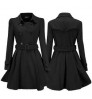 hot sale women's coats Winter Women Stylish Thick Double-breasted Overcoat Ladies Woolen Coat With Belt women's jackets