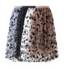 elegant casual mesh sexy summer maxi sweet latest design silky winter flowers long women high waist a line elastic skirts