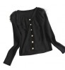 Wholesale Ruffled Mesh Stitching Knitted Sweater 2022 Autumn New Sweet V-neck Long-sleeved Slim Cardigan Women's Coat