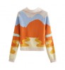 2022 Custom OEM & ODM LOGO Sweater women Jacquard knitwear ladies jumper Girls winter knit top cardigan women knitted sweater