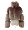 Wholesale Ladies Winter Fake faux fur Women Faux Fox Fur Coats Trendy multi-colored fur clothes customs Plus Size Women's coat
