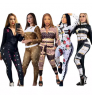 hot sale women's luxury outfits designer casual clothing branded two piece pants set clothes women