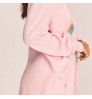 2022 Autumn Winter New Loose Doll Collar Lace Women Knitted Cardigan Sweater