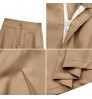 Magicmk Casual Solid Color Wide Leg Pants Women Long Trousers Lady's Palazzo Pants High Waist Zipper palazo pants women