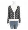 Knitwear custom autumn winter v neck long sleeved wool sweater knitted women's cardigans