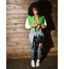 D7515 New arrival women varsity jackets customized logo baseball jacket solid patchwork varsity jackets women