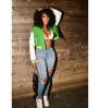 D7515 New arrival women varsity jackets customized logo baseball jacket solid patchwork varsity jackets women