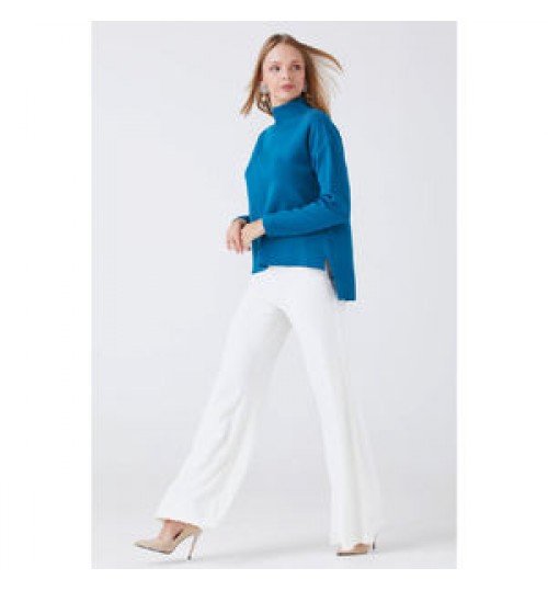 2020 New Style 100% Acrylic Pullover Turtleneck Long Sleeve Women's Sweater
