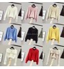 Fashion autumn winter women's sweater cashmere high collar Pullover women's sweater cardigan jacquard sweater top wholesale