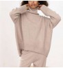 Custom 100% Cashmere Women's Turtleneck Top Sweater Pullover Winter Knit Custom High Neck Polyester Cotton Wool Cashmere Sweater