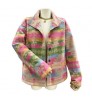 Western Vintage Women's Aztec Print Jacket Lapel Loose Long Sleeve Wool Coat Button Down Thick Jacket Shacket Women's Clothing