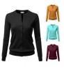 2023 Amazon Top Seller Long Sleeve Round Neck Button Plain Sweater Knitted Women Cardigan Knitwear Women's Sweaters