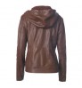 Lapel zipper leather jacket spring and autumn fashion vintage design women's jacket coat shacket