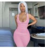 summer dress 2022 custom logo mini womens dresses casual lady elegant knitted maxi ladies bodycon dress