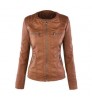 Fashion Winter Faux Leather Jacket Women's Basic Jackets Hooded Black Slim Motorcycle Jacket Women Coats Female XS-7XL