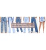 Women Denim Pants Custom Logo High Quality 100% Cotton Washed Straight Loose Fitting Wide Leg High Waist Plus Size Women's Jeans
