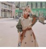 SONDR Coat 2020 Hit Women's Color Patchwork Lacing Slim Loose Over Long England Style Elegant New Autumn Fashion Clothing