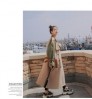 SONDR Coat 2020 Hit Women's Color Patchwork Lacing Slim Loose Over Long England Style Elegant New Autumn Fashion Clothing