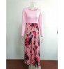 Floral Print Elastic muslim prom bangkok cheap casual women classy OEM corset lolita dresses macys Casual Dresses long dress