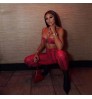 Full Female Body Suit Collage Pants Casual Outfit Tank Top With High Waist Pants Womens Clothing 2 Piece Set Women