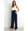 Women's long pants of Europe and American fashionable new style office lady spring summer recreational match wide leg trousers