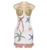 FS8568D 2022 Summer Women's fashion sexy backless print slim dress