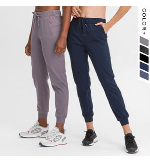 Women Jogger Pants Drawstring Sportswear 4 Way Stretch Pants Slim Fit Track Pants Lightweight Joggers Sweatpants