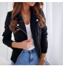 Autumn Winter New Long Sleeve Cowboy Wind Handsome Jacket Women Vintage Brown Color Slim Boyfriend Style Suede Jacket Coat