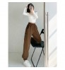 Hip hop fried Street sweatpants women's autumn and winter Plush 2022 new high waist loose casual Leggings women's jogging pants