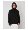 2022 Winter Custom Design LOGO Solid Color Turtleneck Casual Knit Long Sleeve Solid Color Oversized Pullover Women's Sweater