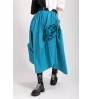 New Fashion Summer and Autumn Women's High Waist Pleated Solid Color Half Length Skirt Lady Irregular Skirt 1977