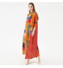 In stock fast delivery 2021 summer fashion best-selling Miyake pleated skirt loose casual large-size long-sleeved print skirt