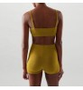 Women's Sweater Cashmere Cardigan Shorts Set Custom Knit Sweater Three Piece Knit Crop Top Set Top and Sweater Shorts