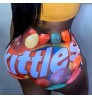 custom Label Logo Snack Gym Shorts Casual High Waist Wholesale Custom Candy Plus Size Booty Women'S Shorts